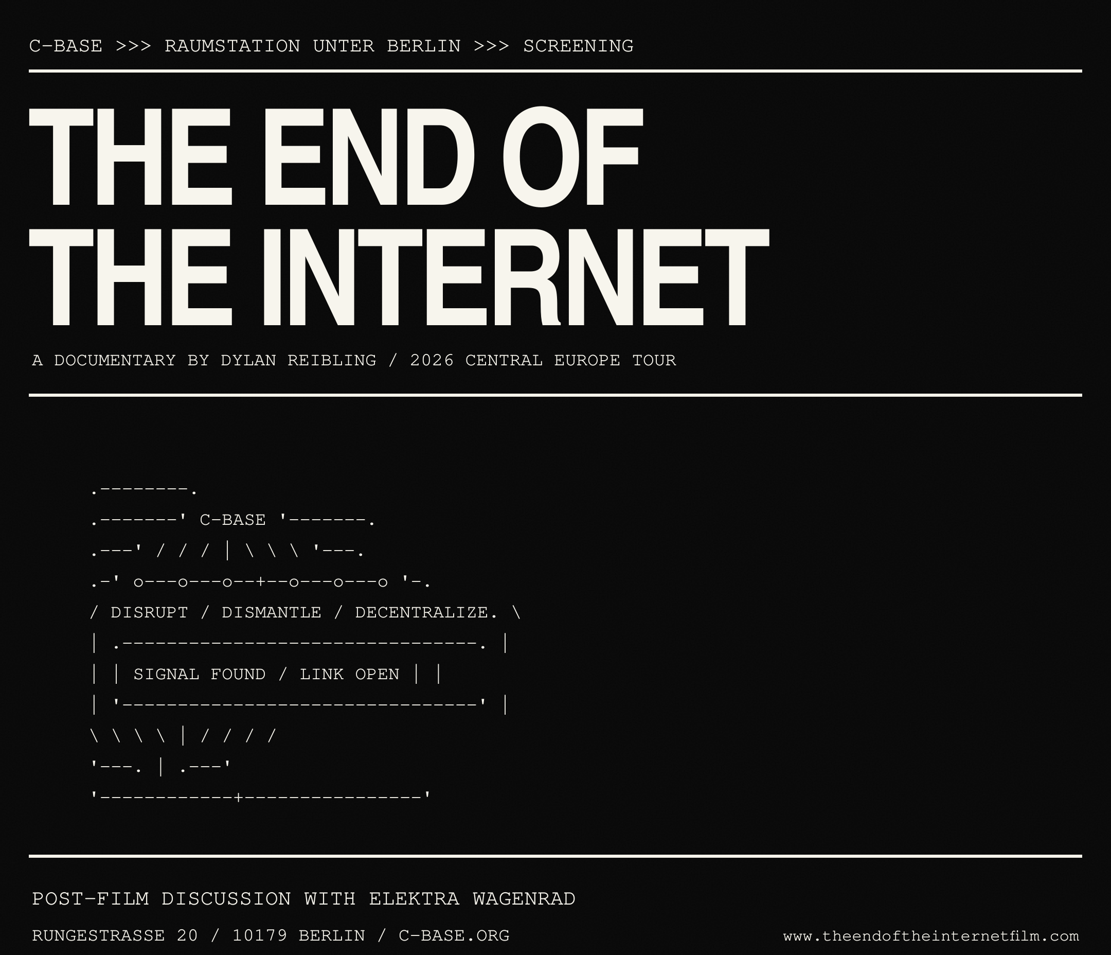 THE END OF THE INTERNET